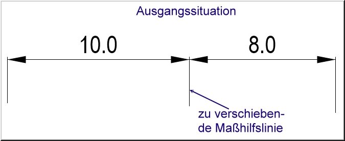 Bemassung-Ausgangssituation