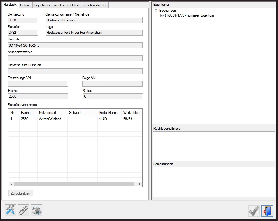 Dialog-ALB-Daten