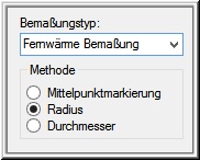 Dialog-Radiusbemassung