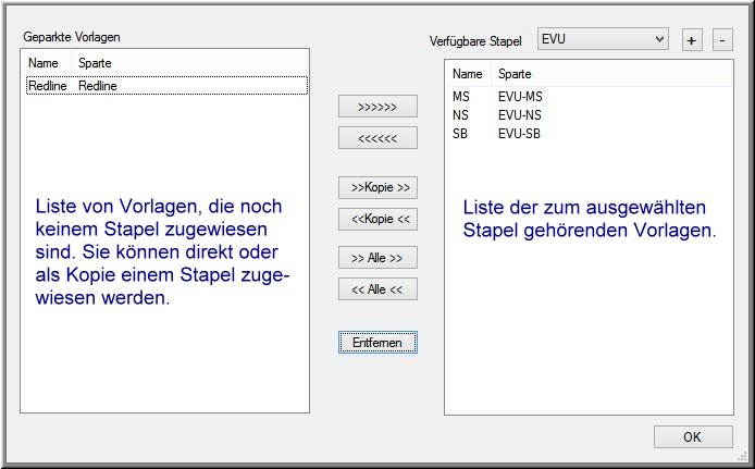 DIN-Druck-Stapelverwaltung