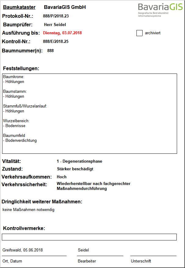 Druckvorschau-Protokoll