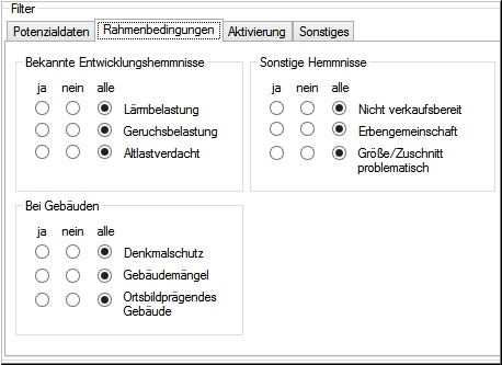 FM-Filter-Rahmenbedingungen