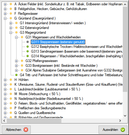 FSM-Biotopwertliste-Ziel