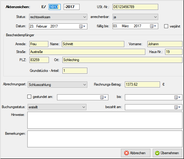 FSM-EB-Bescheiderfassung