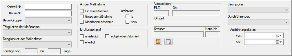 Suche-Maßnahmedaten