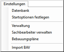 FSM-Menü-Einstellungen