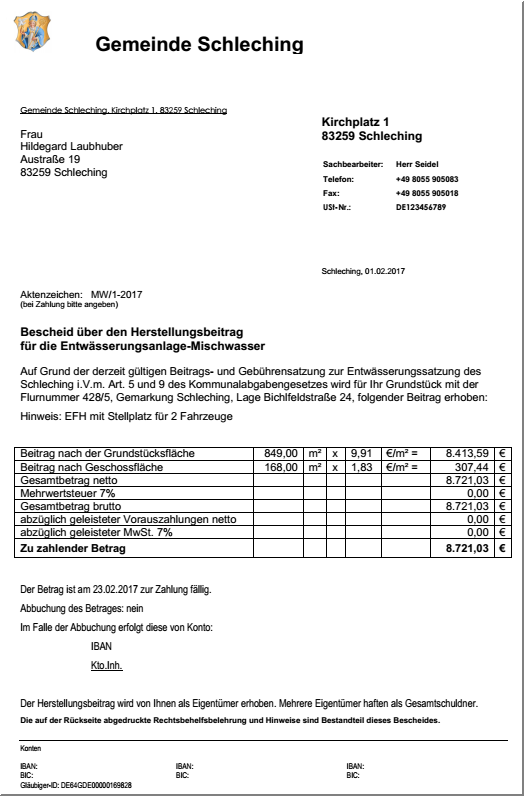 FSM-Ausdruck-Gebührenbescheid