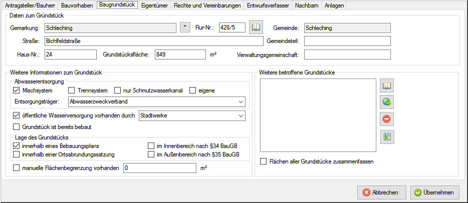 BA-Register-Baugrundstück