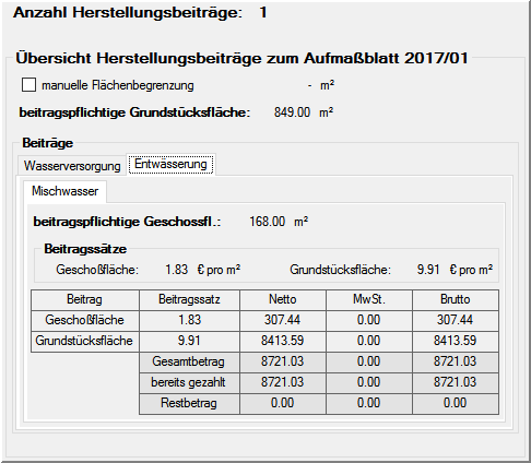 FSM-Gebührenbescheidübersicht