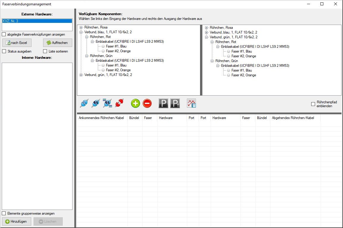 LWL-Faserverbindungsmanagement-Splitter