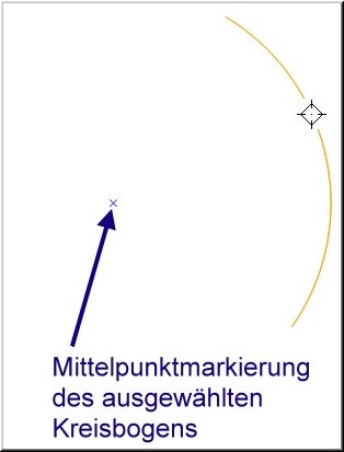 Mittelpunktmarkierung-Kreisbogen