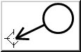 Netzanalyse-Speisepunkt-Symbol