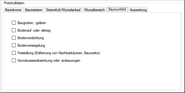 Protokoll-Baumumfeld