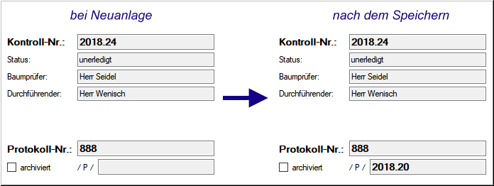 Protokoll-Nummervergabe