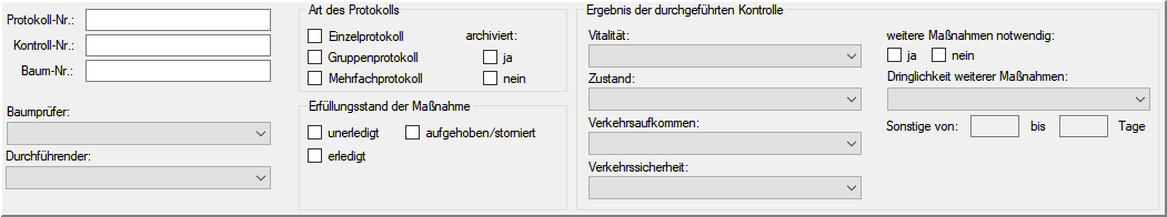 Suche-Protokolldaten